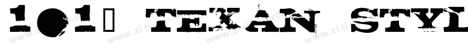 101! Texan Style字体转换
